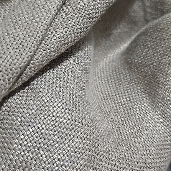 Michael Kors 100% Linen Flax and Metallic gold Peplum Jacket Blazer Plus Size 18 - Picture 8 of 8